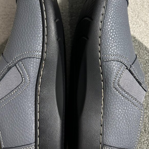 LAZYPOP Gray Classic Comfort Leather Loafers Women's Size 9.5 - Picture 8 of 14